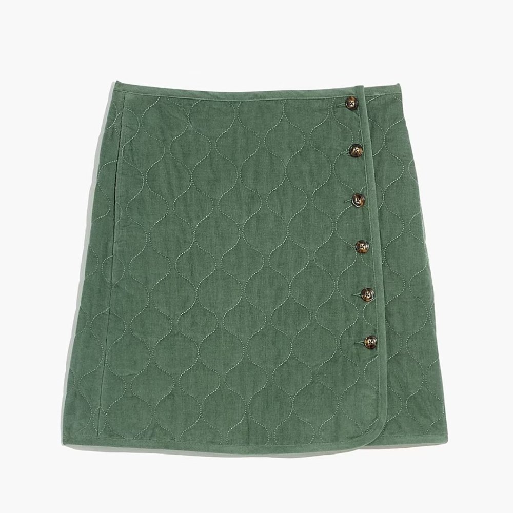 Madewell Corduroy Quilted Mini Skirt